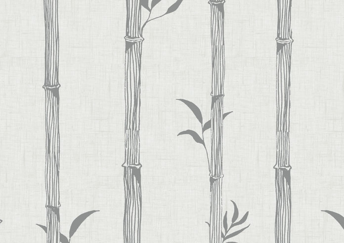 Bamboo Stripe, Smoke Grey - Twist&Fit Roller Blind - Image 6